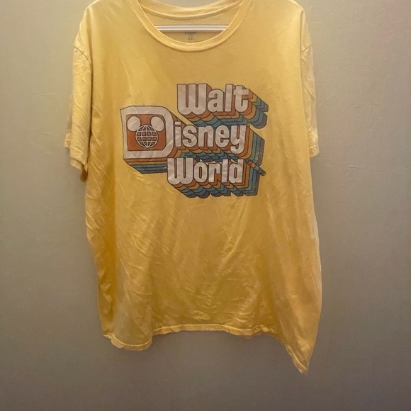 Disney Tops - Disney Yellow Walt Disney World Short Sleeve Tee